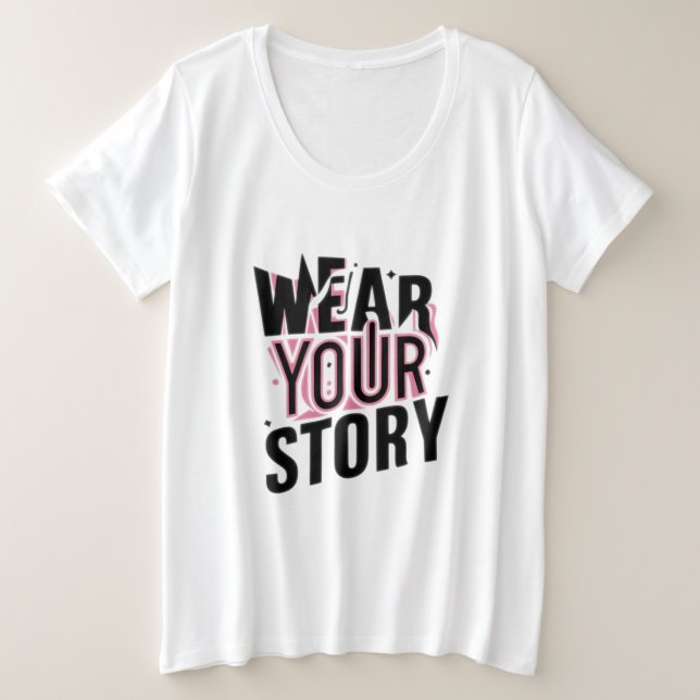 Usa tu historia: Camisetas Personalizables únicas (Anverso del diseño)