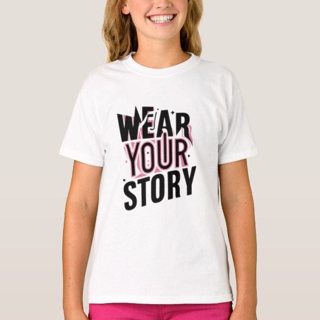 Usa tu historia: Camisetas Personalizables únicas (Anverso)