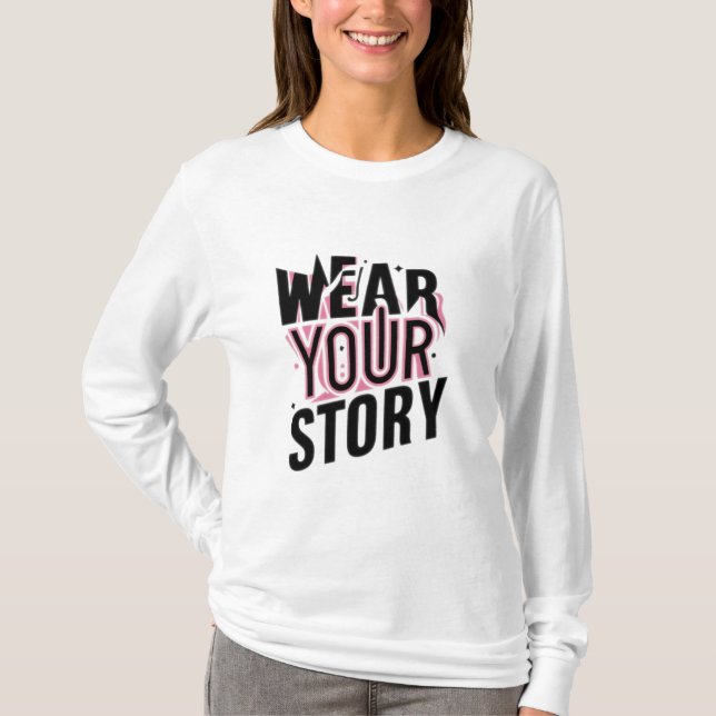 Usa tu historia: Camisetas Personalizables únicas (Anverso)