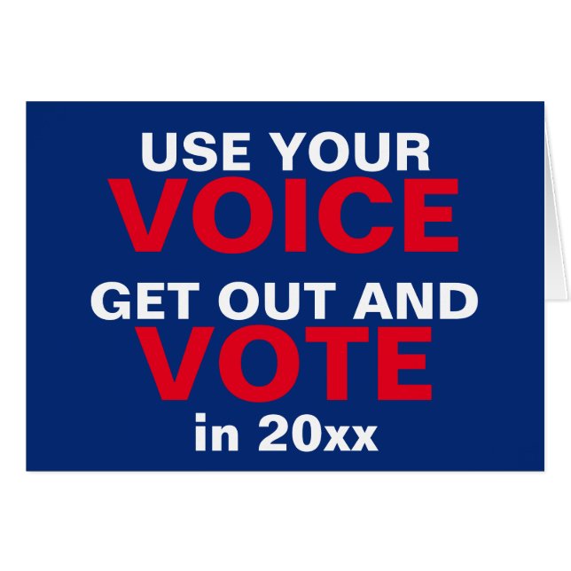 Usa Tu Voz Para Sacar El Voto (Anverso (Horizontal))