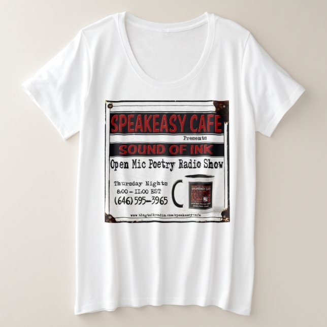Usa tus palabras, camiseta de SpeakEasy de la muje (Anverso del diseño)