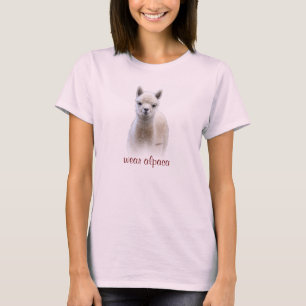 Usar la camiseta de Alpaca
