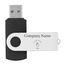 USB Swivel Flash Drive - Personalizado (añadir tex