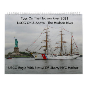 USCG Encima Del Calendario Del Río Hudson 2021