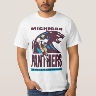 USFL Michigan Panthers retro fútbol camiseta