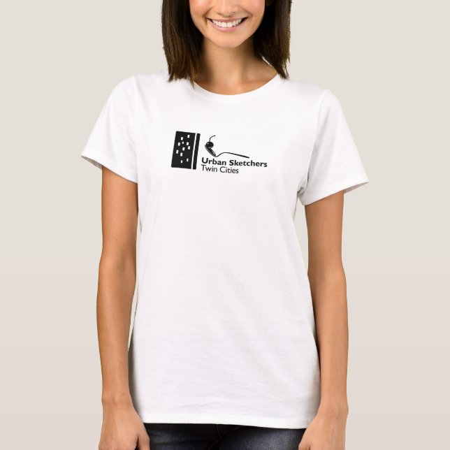 USK Twin Cities Black Logo de la camiseta básica f (Anverso)