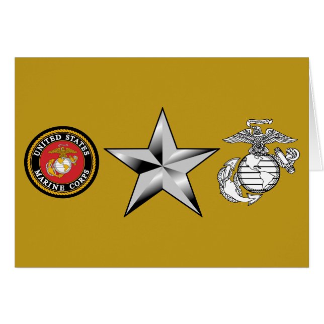 USMC BGen Brigadier General 0-7 (Anverso (Horizontal))