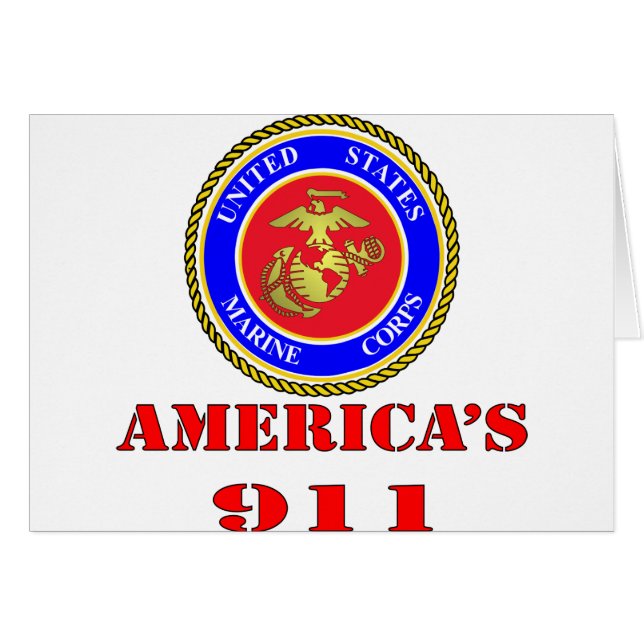 USMC Cuerpo de Marines de Estados Unidos 911 (Anverso (Horizontal))