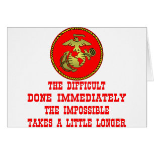 USMC el difícil hecho inmediatamente el imposible