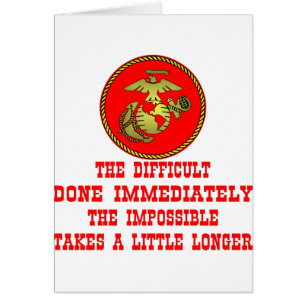 USMC el difícil hecho inmediatamente el imposible