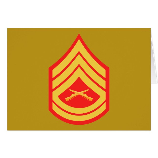 USMC GySgt Gunnery Sargento E-7 (Anverso (Horizontal))