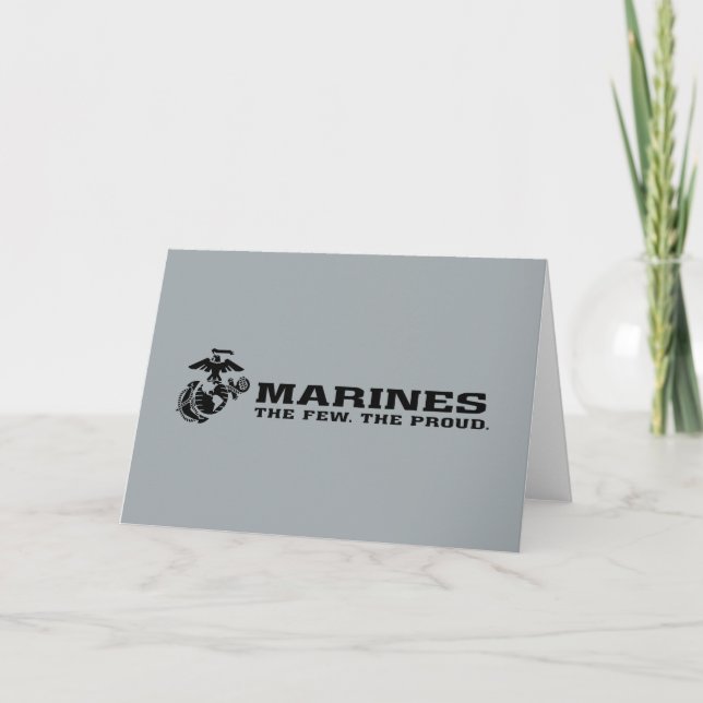 USMC "Los pocos, el orgulloso" logo negro apilado (Anverso)