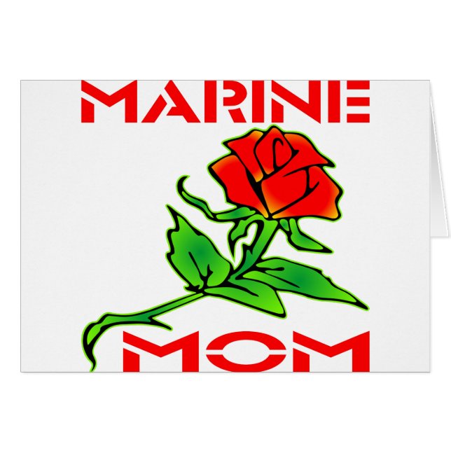 USMC Marine Mom Rosa (Anverso (Horizontal))