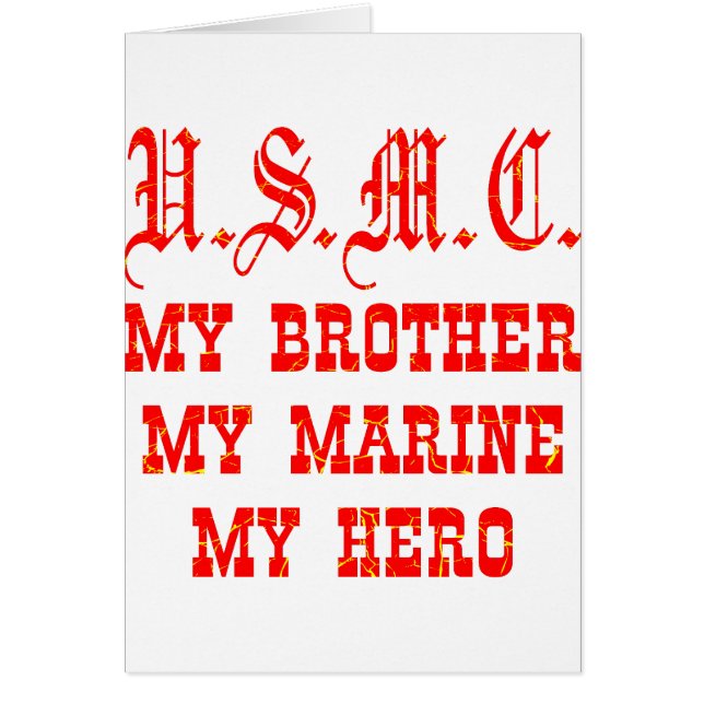 USMC Mi Hermano Mi Marina Mi Héroe (Frente)