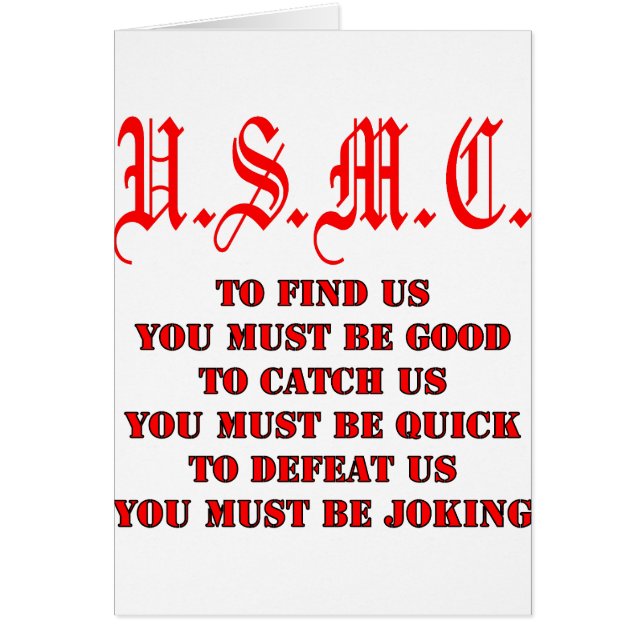 USMC nos encuentra atrapados o vencidos (Frente)