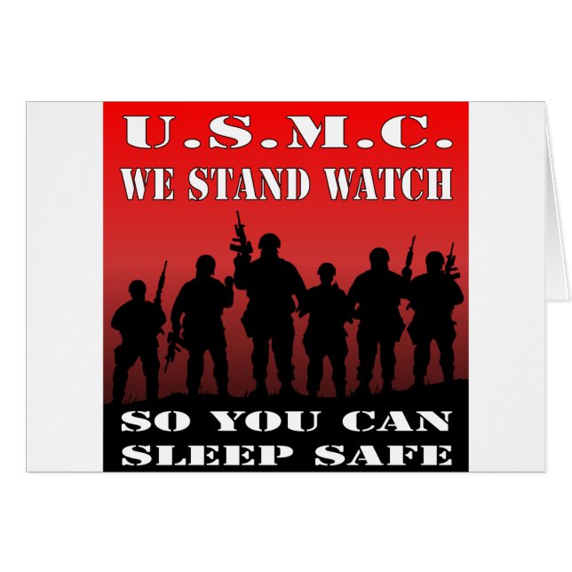 USMC Nos Quedamos Vigilados Para Poder Dormir Segu (Anverso (Horizontal))