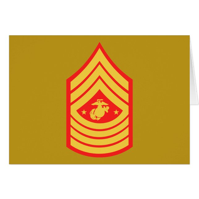 USMC SMMC Sargento Mayor del Cuerpo de Marines E-9 (Anverso (Horizontal))
