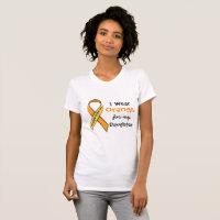 Uso Naranja para mi hija MS Camisa de Conciencia