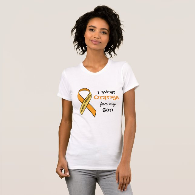 Uso Naranja para mi hijo MS Camisa de Conciencia (Anverso completo)