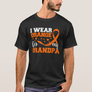 Uso Naranja Para Mis Camisetas Abuelo Ribbon Leuke
