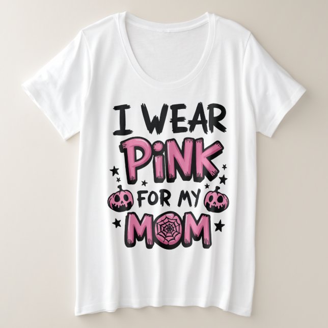 Uso Rosa Para Mi Mamá Concienciación Sobre El Cánc (Anverso del diseño)