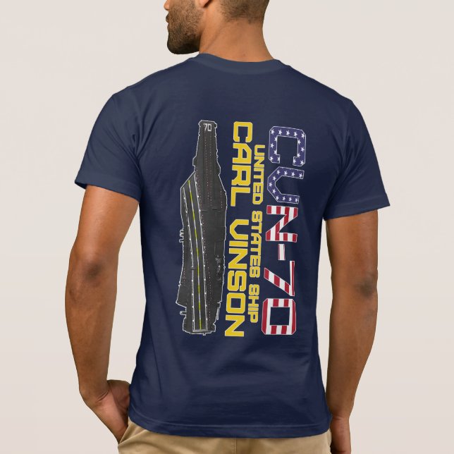 USS CARL VINSON CVN-70 Camiseta (Reverso)