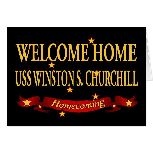 USS casero agradable Winston S. Churchill (Anverso (Horizontal))