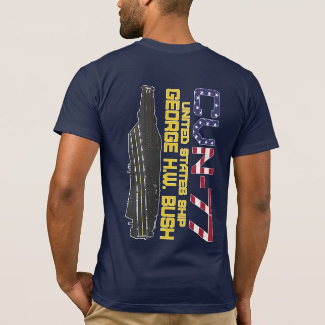 USS GEORGE H.W. Camiseta BUSH (Reverso)