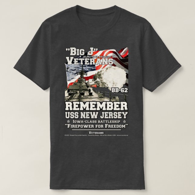 USS New Jersey BB62 Veteranos de Batalla de la Mar (Diseño del anverso)