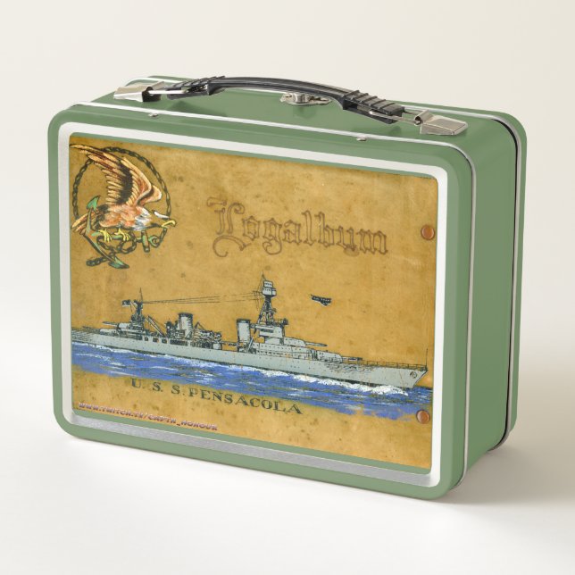 USS Pensacola (CL/CA-24) Comida Box (Reverso)