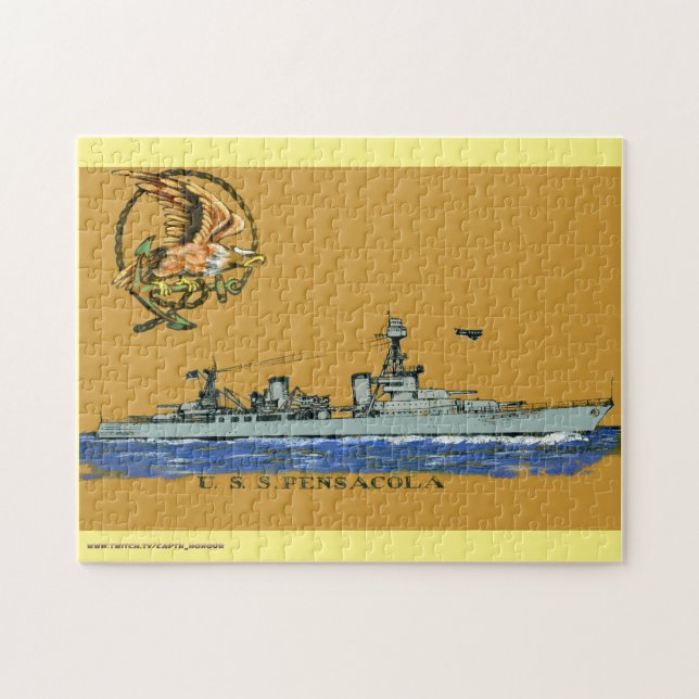 USS Pensacola (CL/CA-24) Rompecabezas (Horizontal)