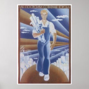 USSR CCCP Guerra Fría Posters de propaganda de la