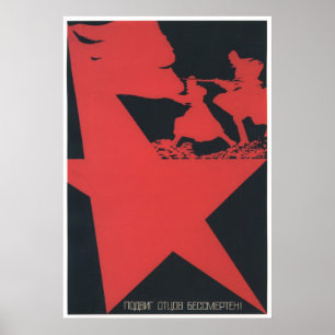USSR CCCP Guerra Fría Posters de propaganda de la