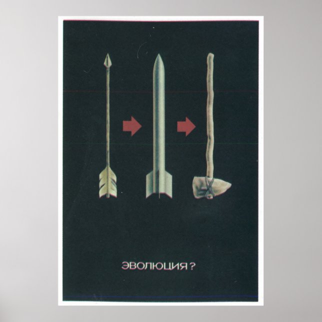 USSR CCCP Guerra Fría Posters de propaganda de la  (Frente)