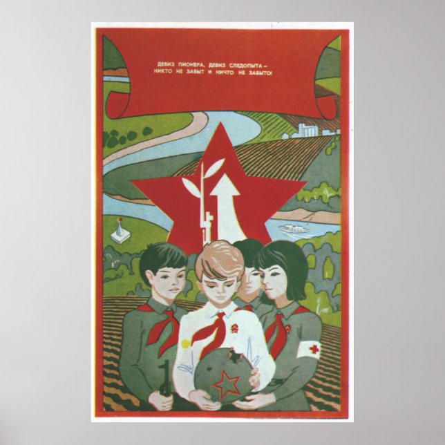 USSR CCCP Guerra Fría Posters de propaganda de la  (Frente)