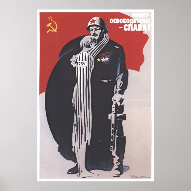 USSR CCCP Guerra Fría Posters de propaganda de la  (Frente)