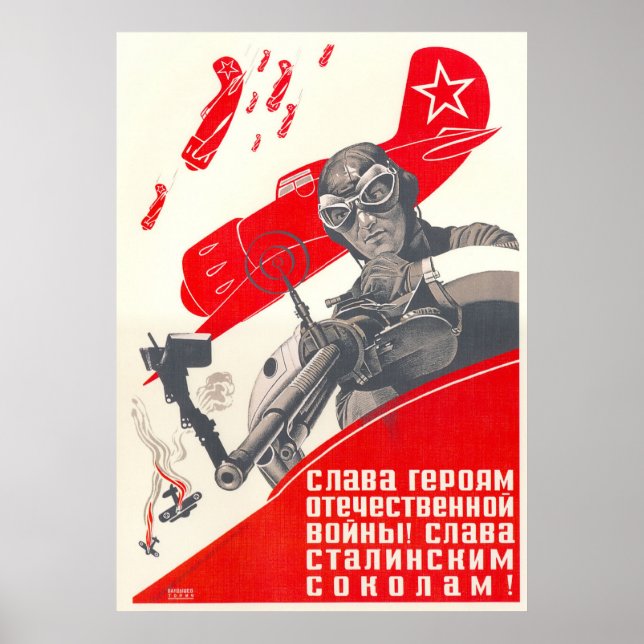 USSR CCCP Guerra Fría Posters de propaganda de la  (Frente)