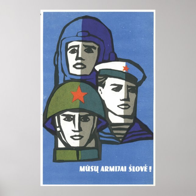 USSR CCCP Guerra Fría Posters de propaganda de la  (Frente)