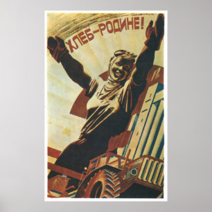 USSR CCCP Guerra Fría Posters de propaganda de la
