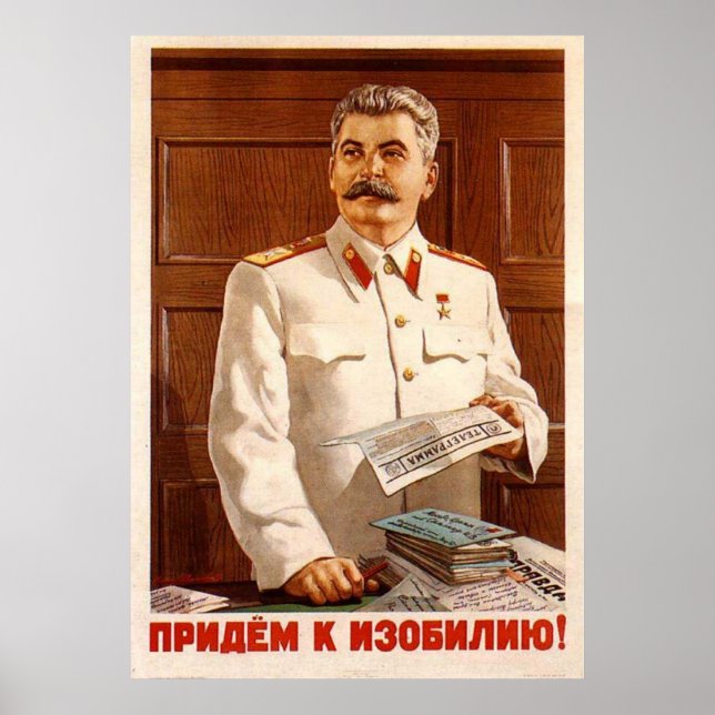 USSR CCCP Guerra Fría Posters de propaganda de la  (Frente)