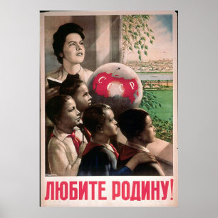 USSR CCCP Guerra Fría Posters de propaganda de la