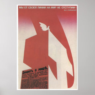 USSR CCCP Guerra Fría Posters de propaganda de la 