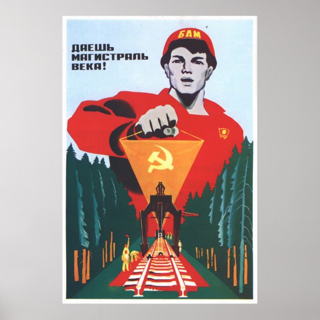 USSR CCCP Guerra Fría Posters de propaganda de la  (Frente)
