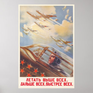 USSR CCCP Guerra Fría Posters de propaganda de la