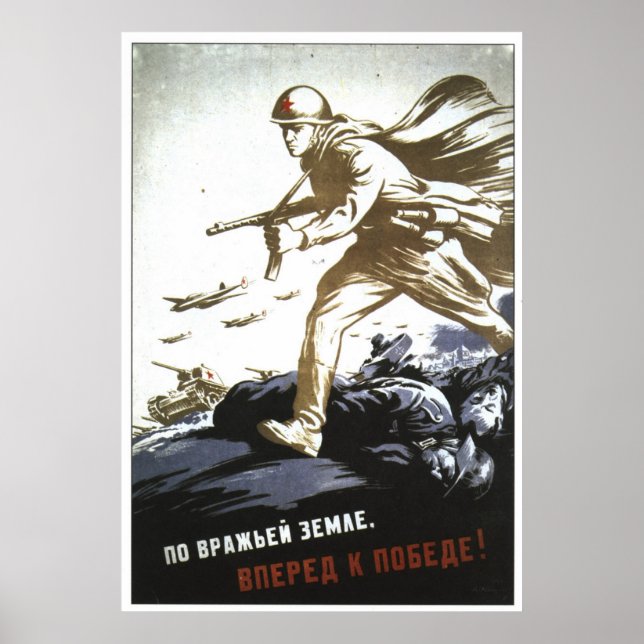 USSR CCCP Guerra Fría Posters de propaganda de la  (Frente)