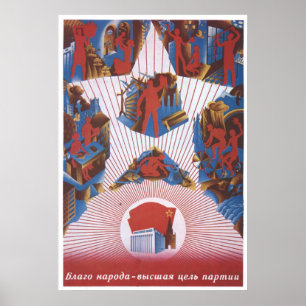 USSR CCCP Guerra Fría Posters de propaganda de la