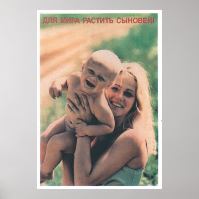 USSR CCCP Guerra Fría Posters de propaganda de la  (Frente)