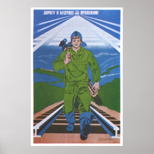 USSR CCCP Guerra Fría Posters de propaganda de la