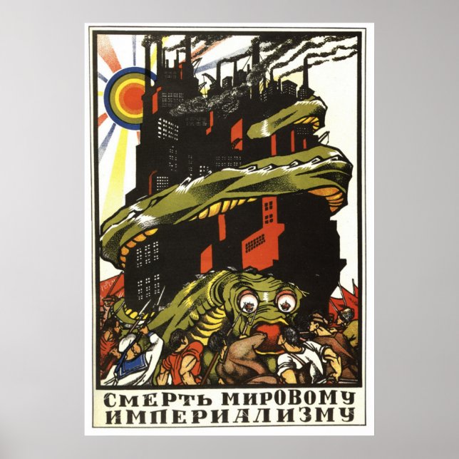USSR CCCP Guerra Fría Posters de propaganda de la  (Frente)