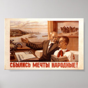 USSR CCCP Guerra Fría Posters de propaganda de la 